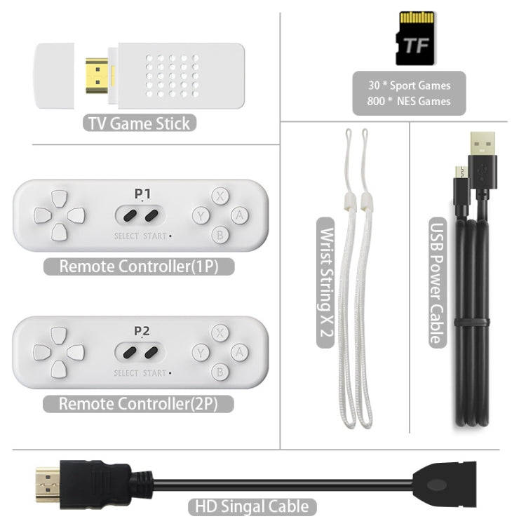 Mini Wireless Doubles HD TV Game Machine, Product color: Y2 FIT Somatosensory Version (830 Games)