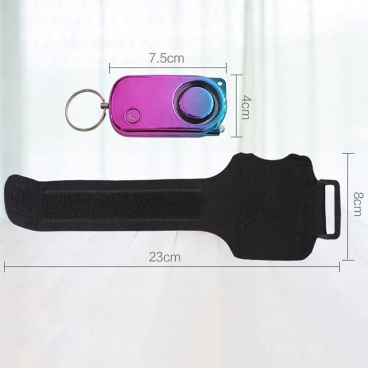 PLAPIE YY-705 120dB Outdoor Sports Runner Personal Alarm(Electric Plating+Conventional Wristband)