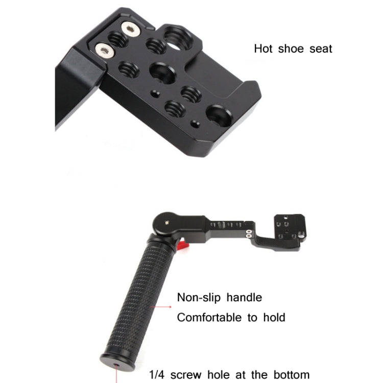 Sunnylife RO-Q9233 Carry Type Adjustable Angle SLR Stabilizer Handle For DJI RONIN RS-C2 / RONIN ...