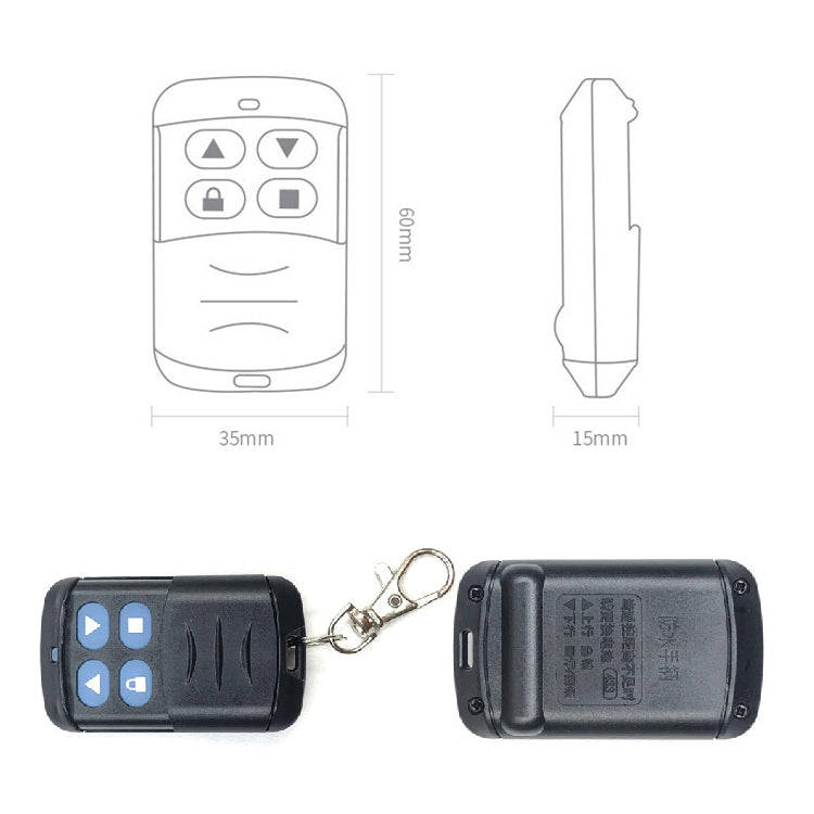 2 PCS Electric Roller Shutter Waterproof Copy Universal Remote Controller Garage Door Remote Cont...