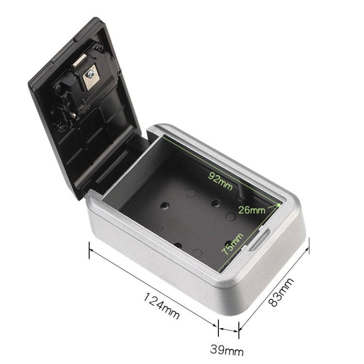 KB-Q-FSG Large Capacity Wall-Mounted Key Box Password Key Storage Box(Black)