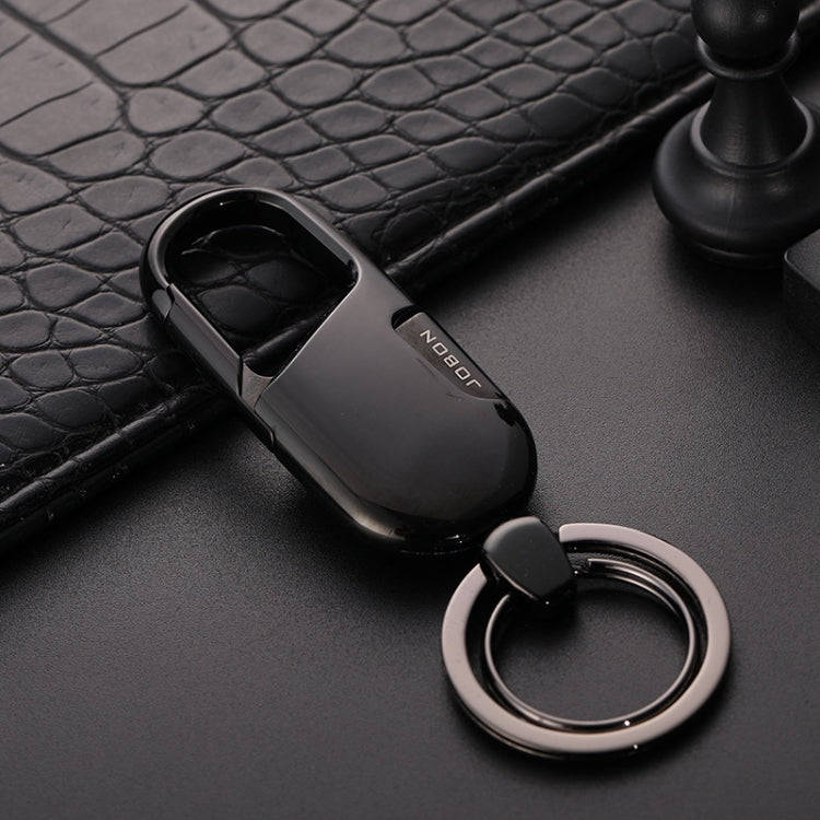 JOBON ZB-176 Car Keychain Men Waist Hanging Key Chain Pendant(Black Ice)