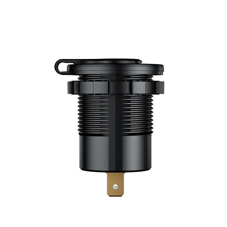 Car Motorcycle Ship Modified With Colorful Screen Display USB Dual QC3.0 Fast Charge Car Charger,...