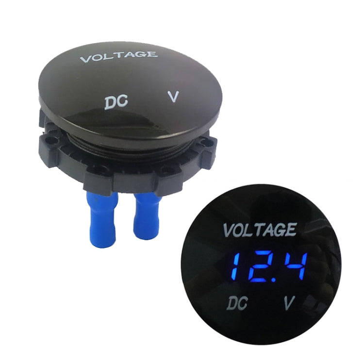 DC12-24V Automotive Battery DC Digital Display Voltage Meter Modified Measuring Instrument(Blue L...