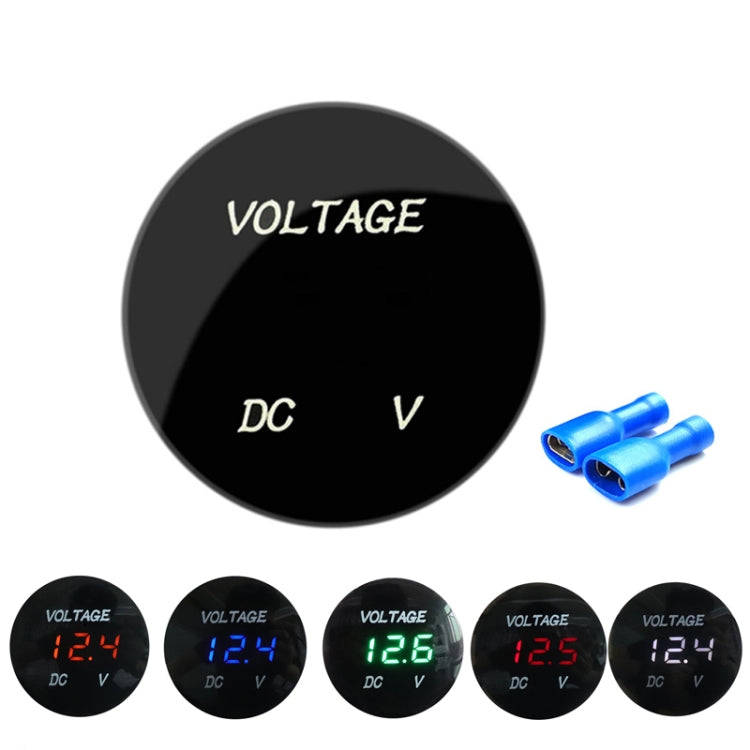 DC12-24V Automotive Battery DC Digital Display Voltage Meter Modified Measuring Instrument(Blue L...