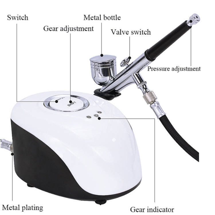 Beemyi BS-103 Beauty Salon High Pressure Oxygen Injection Device Household Handheld Facial Nano S...