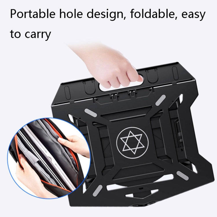 N31 Portable Laptop Bracket Liftable Computer Support Base, Colour: Black (Standard Version)