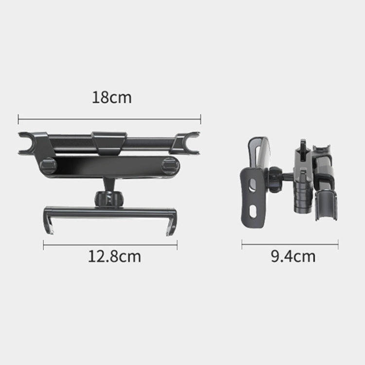 Car Seat Telescopic Bracket Car Rear Pillow Mobile Phone Bracket, Colour: 06 Upgrade Version Red