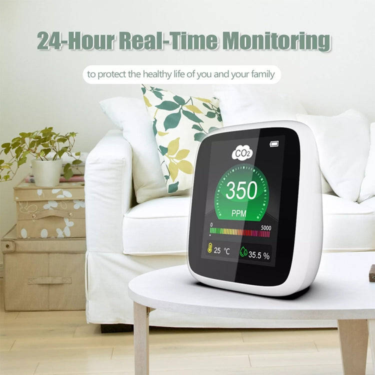 DM1308 CO2 Monitor Tester Indoor Air Quality 400-5000ppm Digital Carbon Dioxide Temperature Humid...