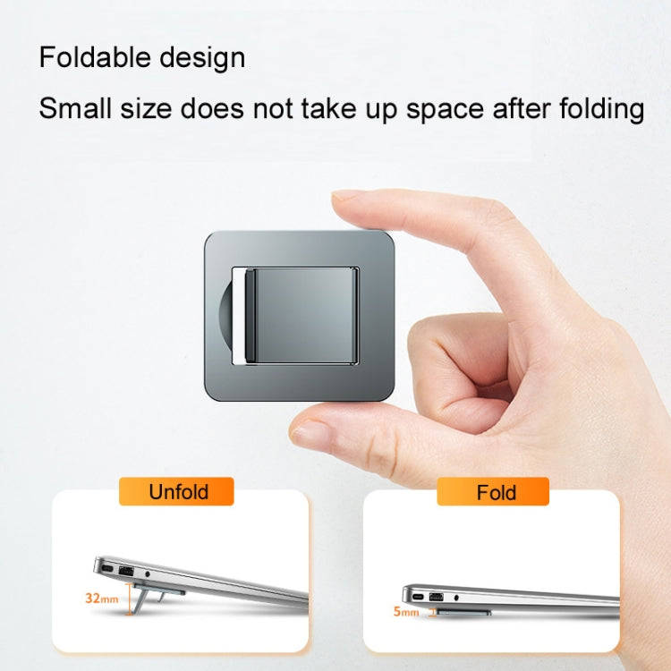 Oatsbasf 03321 Notebook Computer Invisible Height Increase Bracket Desktop Folding Storage Radiat...