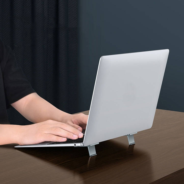 Oatsbasf 03321 Notebook Computer Invisible Height Increase Bracket Desktop Folding Storage Radiat...