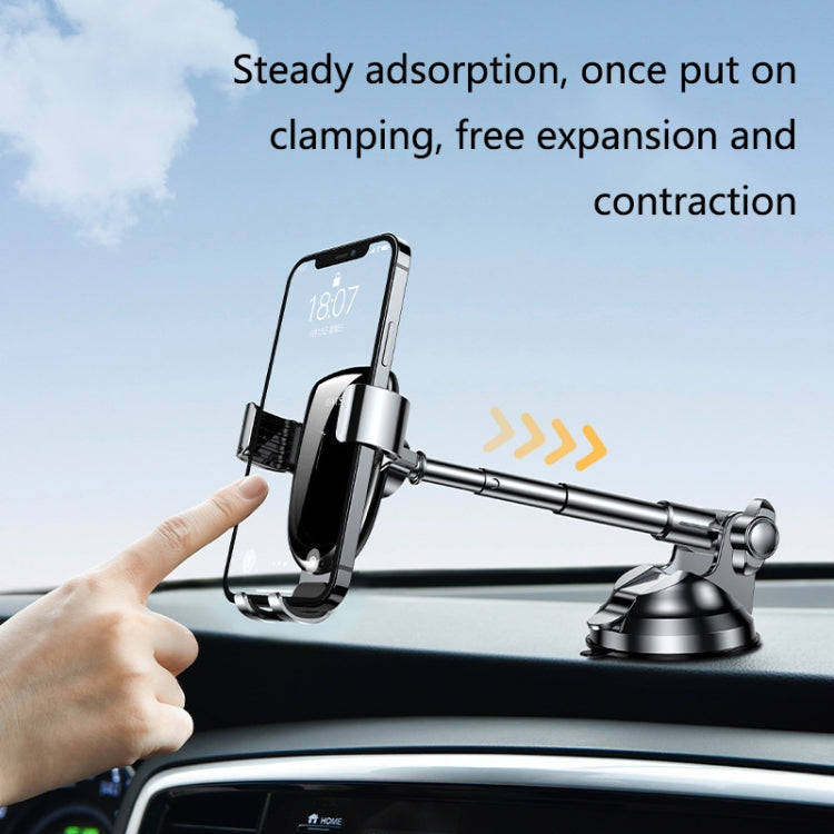 OATSBASF 03513 Phone Car Magnetic Telescopic Bracket Suction Cup Type Navigation Mobile Phone Bra...