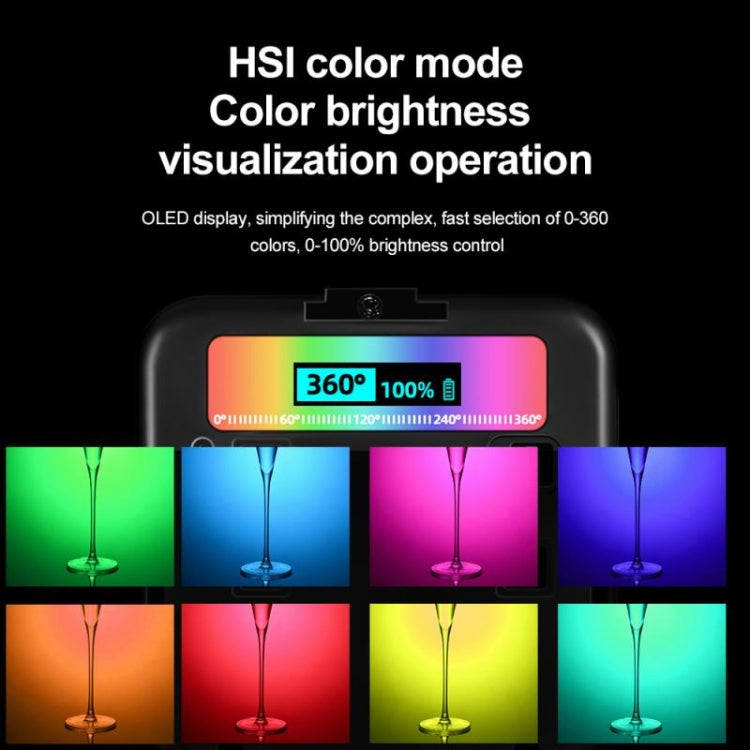 N69 2500-9000K+RGB Camera Fill Light Small Full Color Photography Light Portable Handheld Night L...