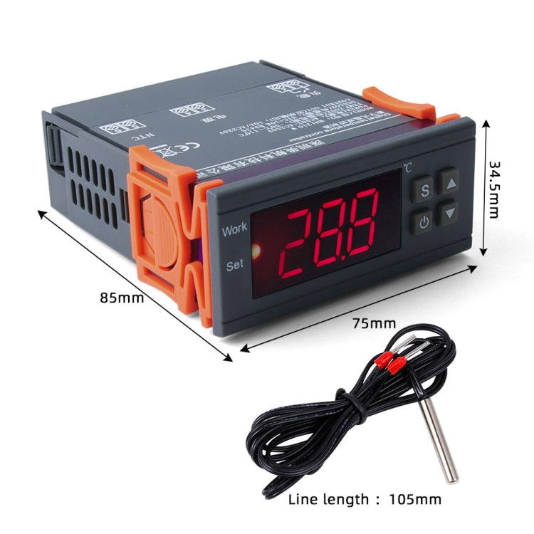 MH-1210W Digital LCD Temperature Controller Thermocouple Thermostat Regulator with Sensor Termome...