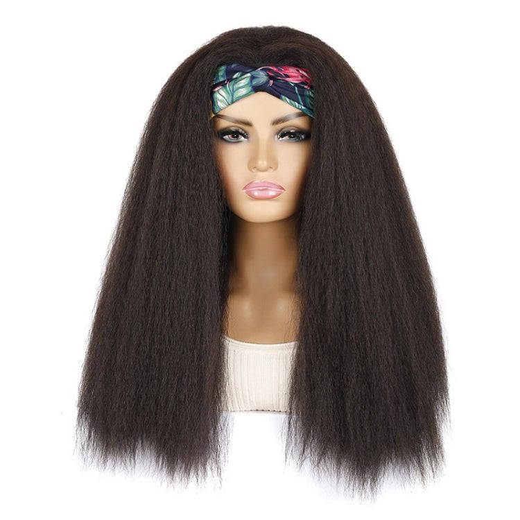 Turban Headband Corn Beard Long Hair Wig Headgear, Color Classification: 4 # XC