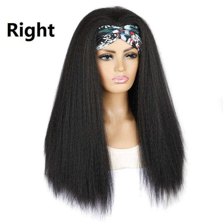 Turban Headband Corn Beard Long Hair Wig Headgear, Color Classification: BUG # 0