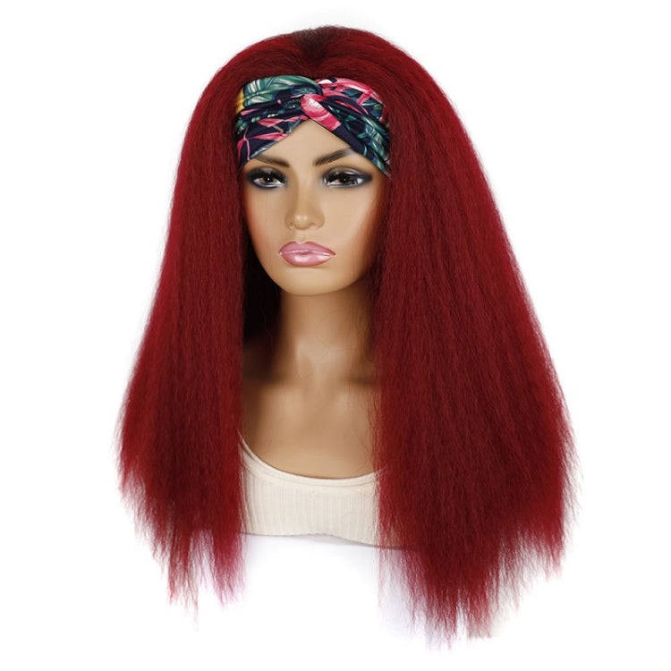 Turban Headband Corn Beard Long Hair Wig Headgear, Color Classification: BUG # XC