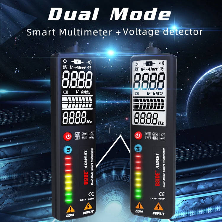 BSIDE Dual-Mode Smart Large-Screen Display Multimeter Electric Pen Portable Voltage Detector, Spe...