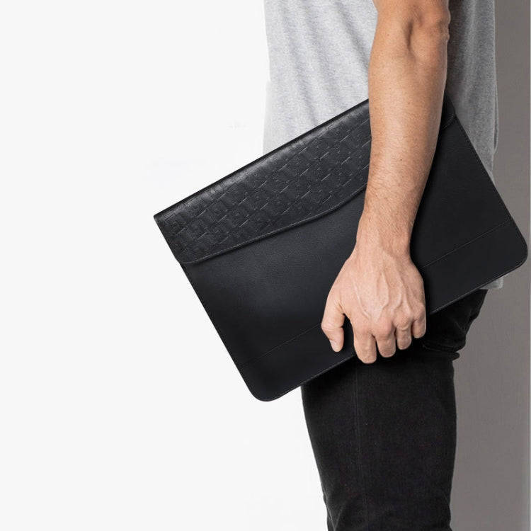 Horizontal  Embossed Notebook Liner Bag Ultra-Thin Magnetic Holster, Applicable Model: 14-15 inch...