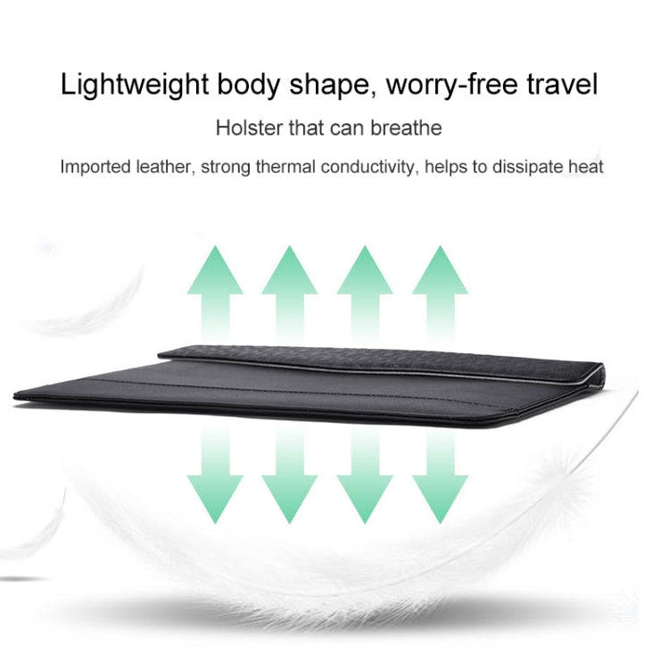 Horizontal  Embossed Notebook Liner Bag Ultra-Thin Magnetic Holster, Applicable Model: 13 inch( B...