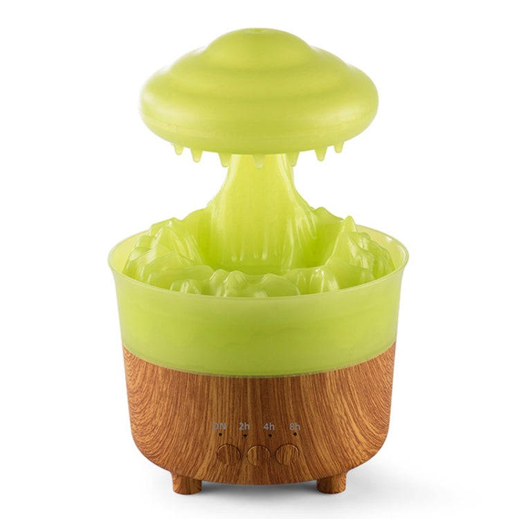 V50 Desktop Colorful Night Light Humidifier Wood Grain Water Drop Aroma Diffuser, Spec: US Plug(G...