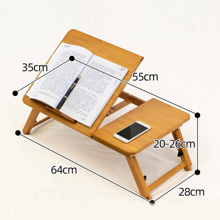741ZDDNZ Bed Use Folding Height Adjustable Laptop Desk Dormitory Study Desk, Specification: Mediu...