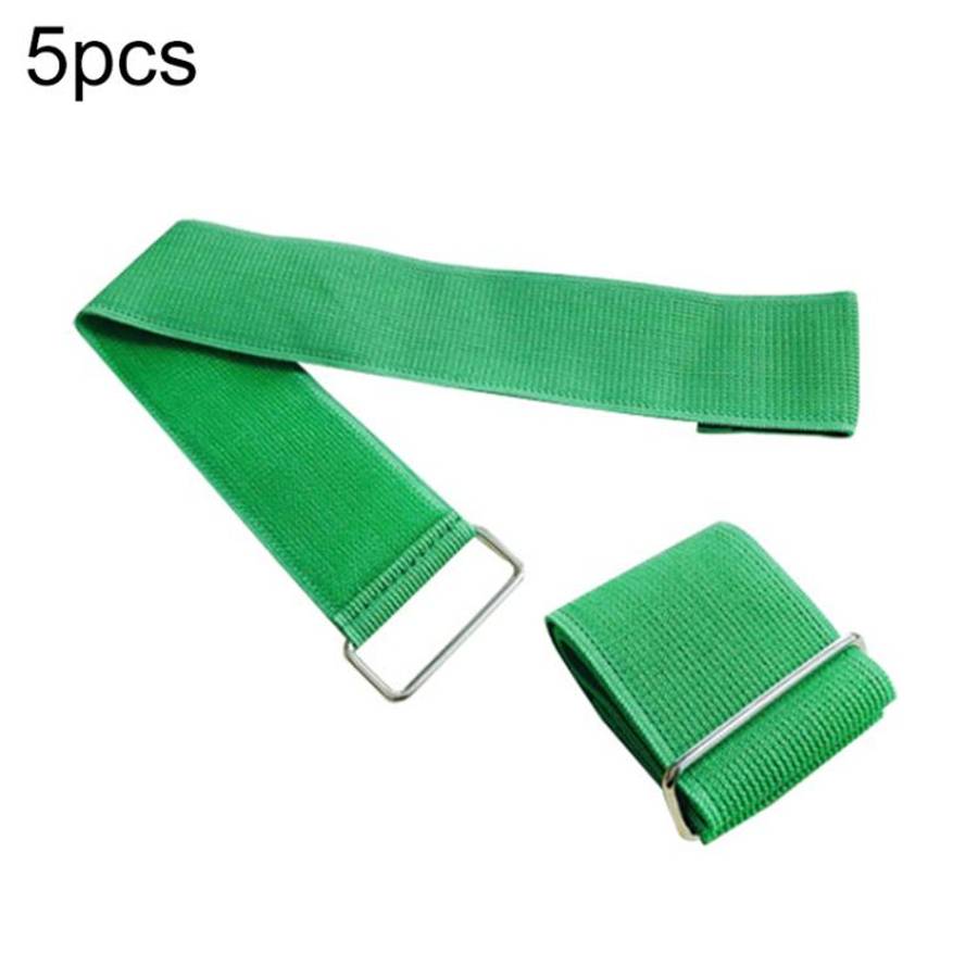 5 PCS Two-Person Three-Legged Game Leggings Belt Gaming Ankle Strap(Green)