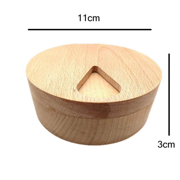 Wooden 7-Compartment Medicine Box Kitchen Storage Container(11x11x3cm)