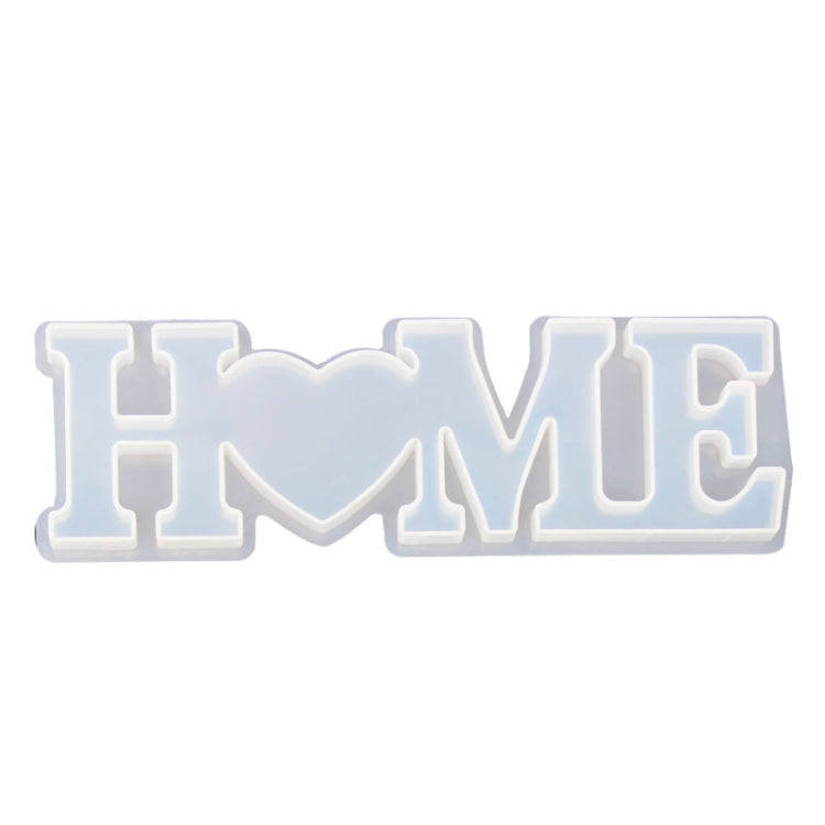2 PCS DIY Crystal Epoxy Silicone Letter Mold(Anti-letter MD3301_HOME Mold)