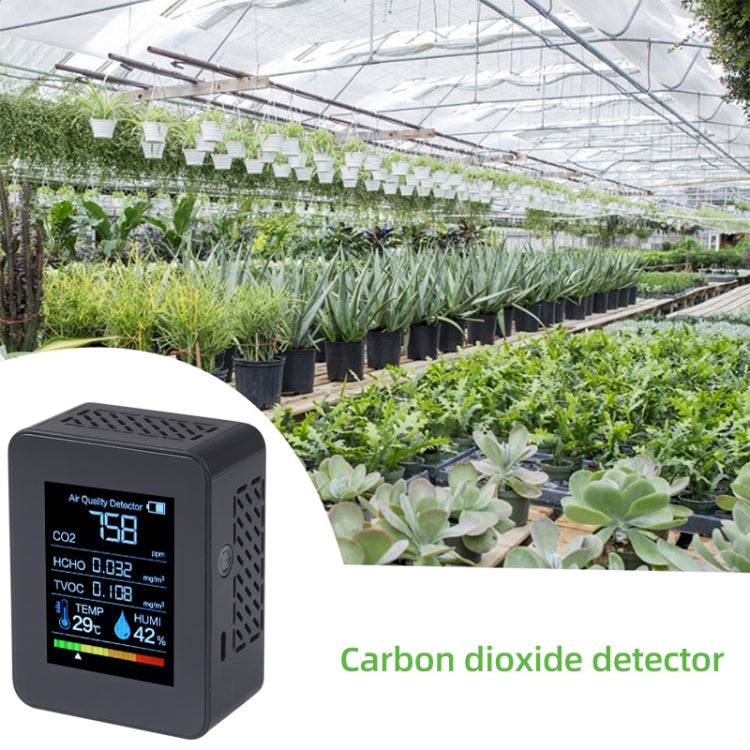 TVOC1 Portable CO2 Air Quality Formaldehyde Carbon Dioxide Detector Indoor Temperature Hygrometer...