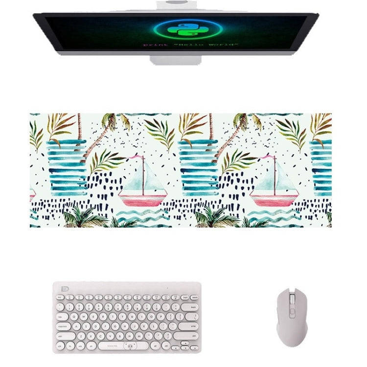 900x400x4mm Office Learning Rubber Mouse Pad Table Mat(13 Tropical Rainforest)