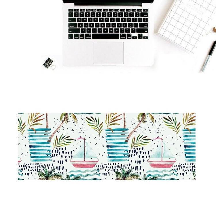 900x400x4mm Office Learning Rubber Mouse Pad Table Mat(13 Tropical Rainforest)
