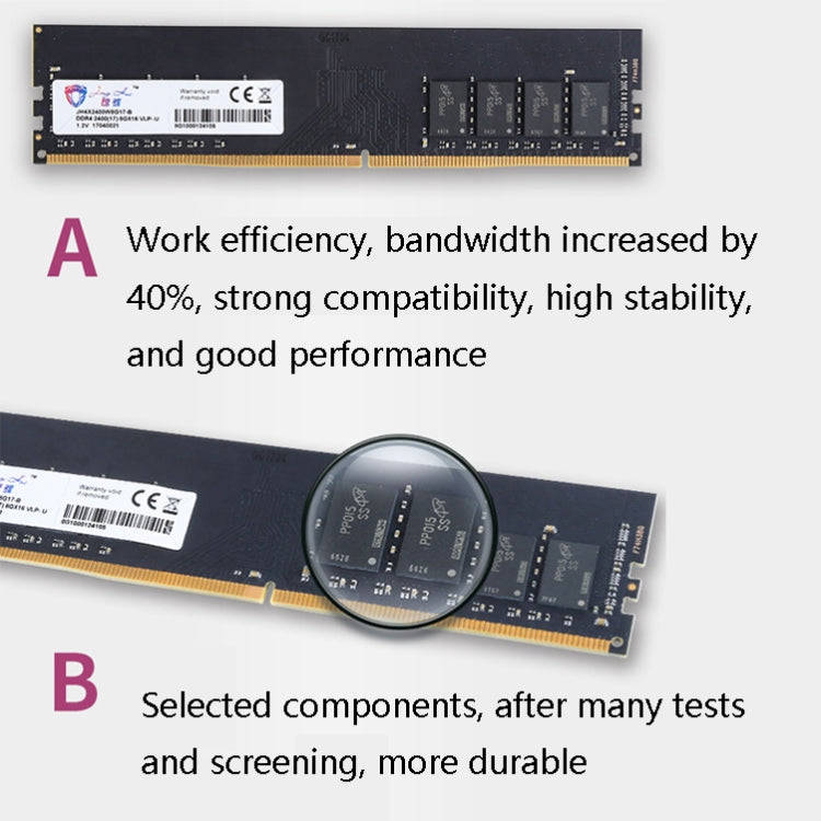 JingHai DDR4 4G Low Pressure Version 1.2V Desktop RAM(2666MHz)