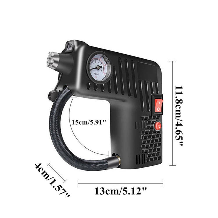 YX-301 12V Multi-Function Car Electric Portable Hand-Held Inflatable Pump(Green)