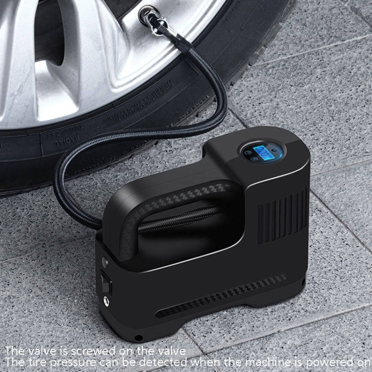Portable Multi-Function Smart Car Inflatable Pump Electric Air Pump, Style: Wired With Light Pointer