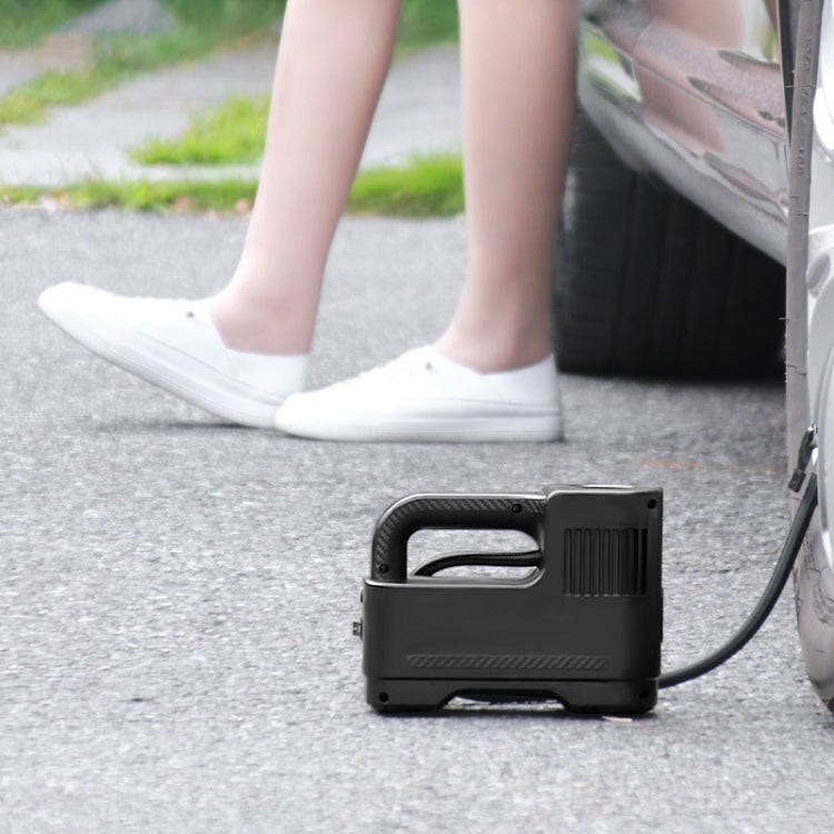 Portable Multi-Function Smart Car Inflatable Pump Electric Air Pump, Style: Wired With Light Pointer