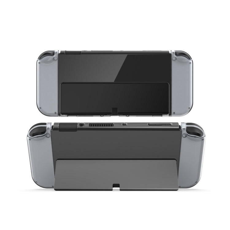 DOBE Game Handle Transparent Crystal Case TPU Protective Cover For Switch OLED Console(Transparen...