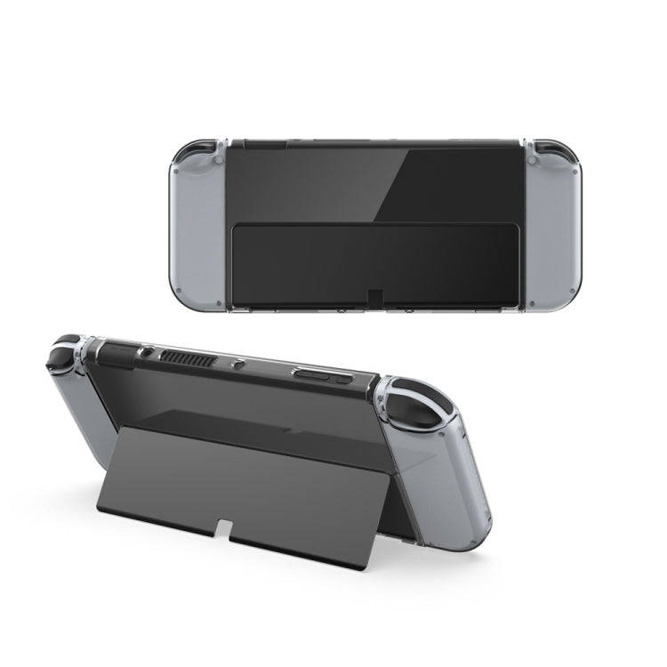DOBE Game Handle Transparent Crystal Case TPU Protective Cover For Switch OLED Console(Transparen...