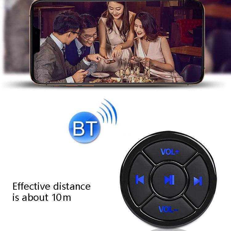 Car Mobile Phone Remote Control Bluetooth Wireless Multimedia Button Remote Control Music Playbac...