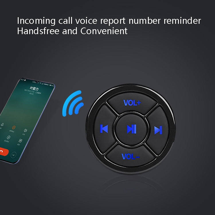 Car Mobile Phone Remote Control Bluetooth Wireless Multimedia Button Remote Control Music Playbac...