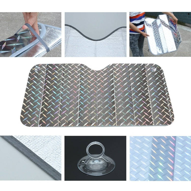 SHUNWEI 2 PCS Car Front Windshield Sunshade Summer Sun Protection And Heat Insulation Shading Boa...
