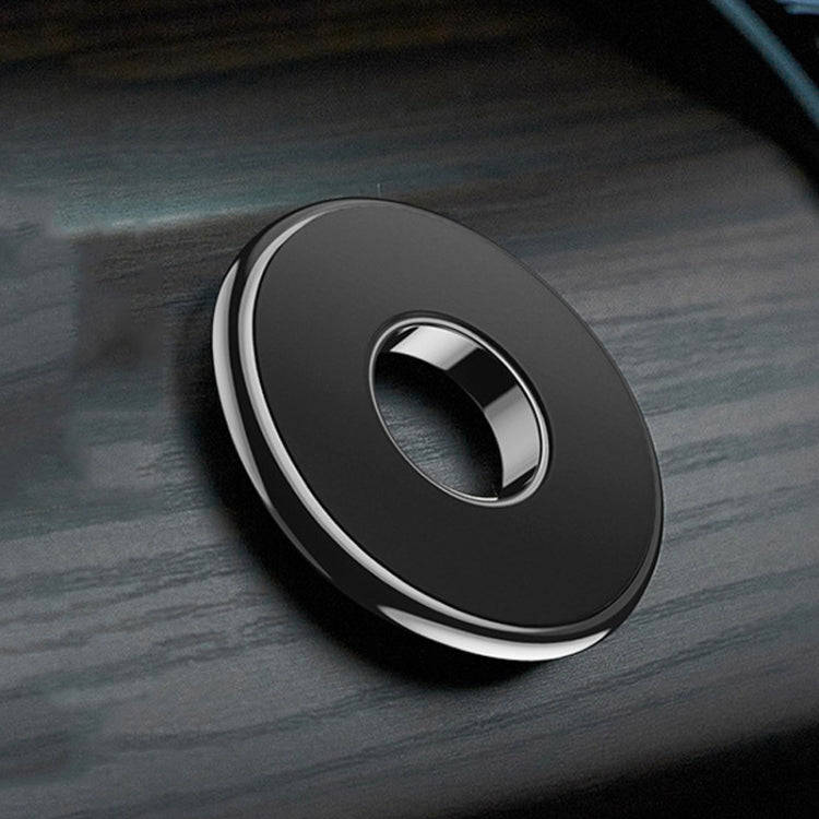 Q6 Car Magnetic Mobile Phone Holder Round Car Dashboard Navigation Bracket(Black)