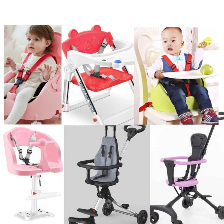 Baby Dining Chair Stroller Safety Strap Five-Point  Type A Version + Fixed Strap + Thick Shoulder...