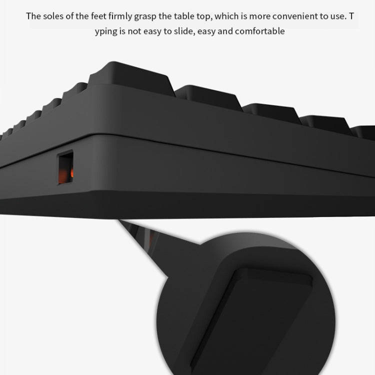 LEAVEN K28 61 Keys Gaming Office Computer RGB Wireless Bluetooth + Wired Dual Mode Mechanical Key...