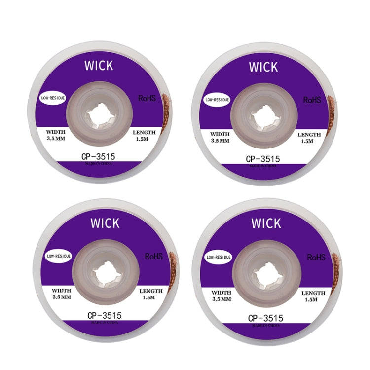 4 PCS Silk Wire Deficiency Tin With Low Residue Strip BGA To Remove Tin Welding Strip Electronic ...