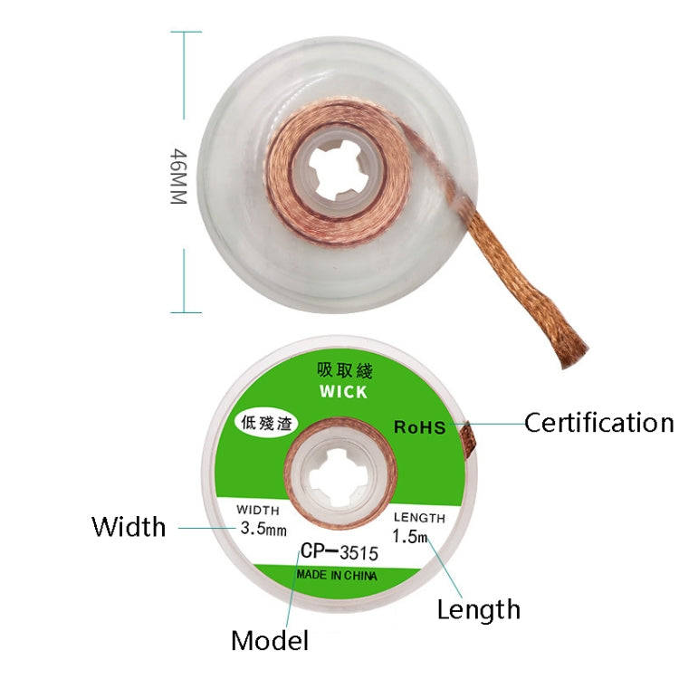 4 PCS Silk Wire Deficiency Tin With Low Residue Strip BGA To Remove Tin Welding Strip Electronic ...