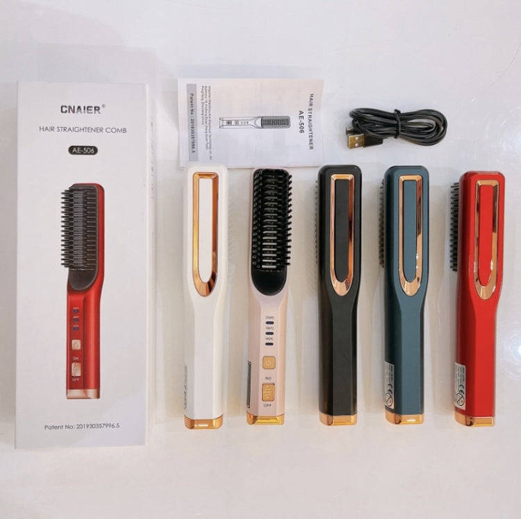 2 In 1 Curling And Straightening Dual-Use Mini Multi-Function Hair Straightener, Colour : Red