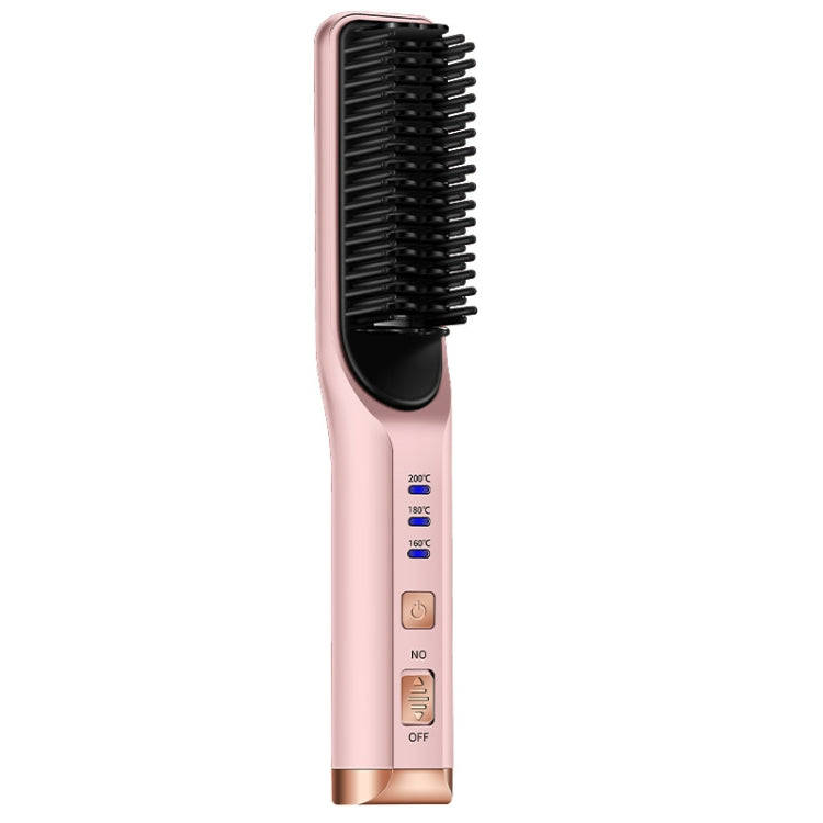 2 In 1 Curling And Straightening Dual-Use Mini Multi-Function Hair Straightener, Colour : Pink