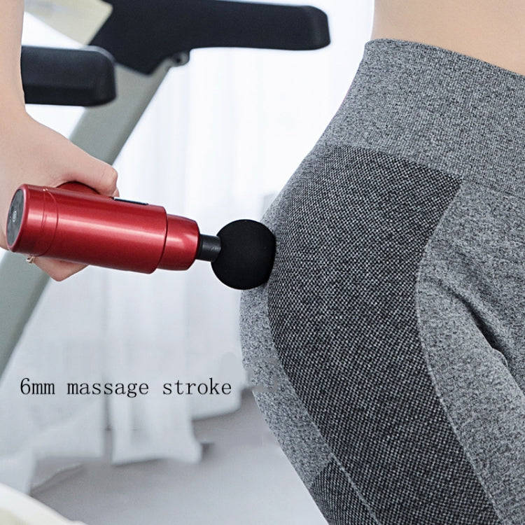 Fascia Massager Mini Electric Muscle Massager Portable Fitness Muscle Relaxing Massager LCD(Dark ...