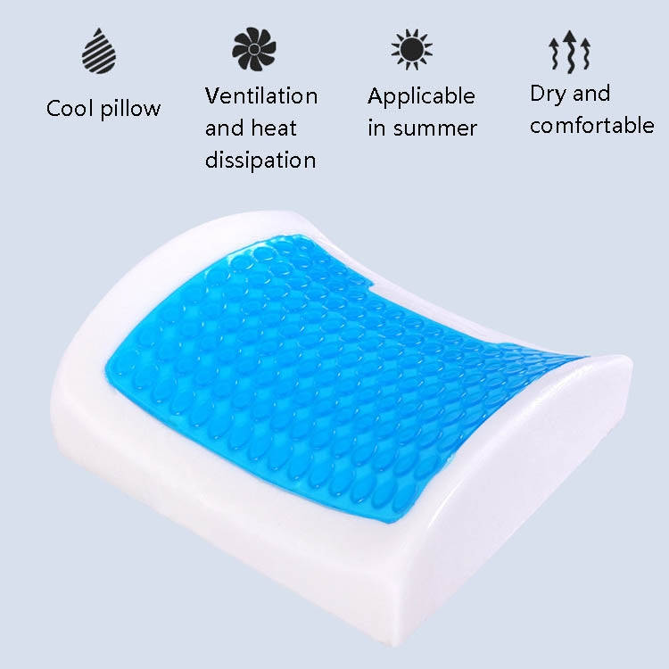 Office Waist Cushion Car Pillow With Pillow Core, Style: Gel Type(Suede Brown)